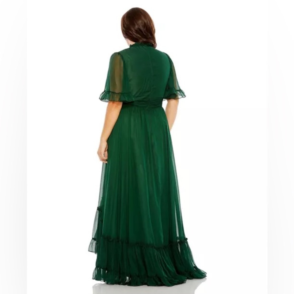Mac Duggal Dark Green Maxi Dress - Picture 2 of 13